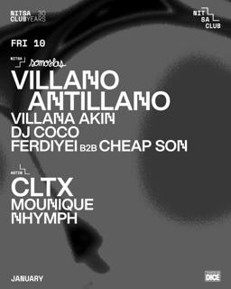 Somoslas: Villano Antillano · Villana Akin · Dj Coco · Ferdiyei B2B Cheap Son / Cltx