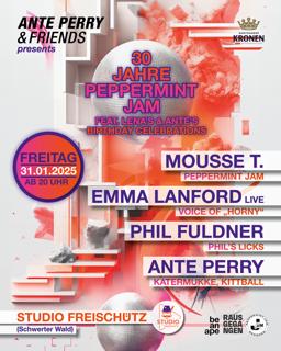 Ante Perry & Friends With Mousse T, Emma Lanford, Phil Fuldner