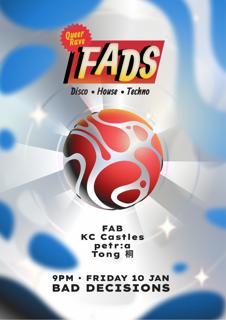 Fads: Queer Rave With Fab, Kc.Castles, Petr:A And Tong 桐