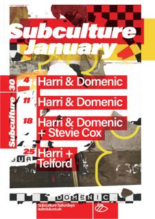 Subculture With Harri & Domenic [£5 B4 12 Entry]