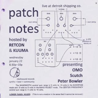 Patch Notes Feat. Omo/Scutch/Peter Bowler 