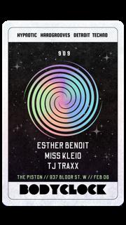 Bodyclock Techno With Miss Kleio, Esther Benoit, Tj Traxx