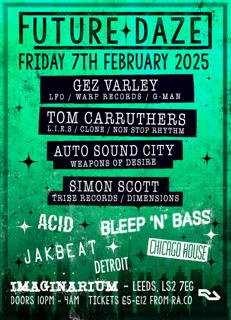 Future Daze - Gez Varley, Tom Carruthers, Auto Sound City & Simon Scott