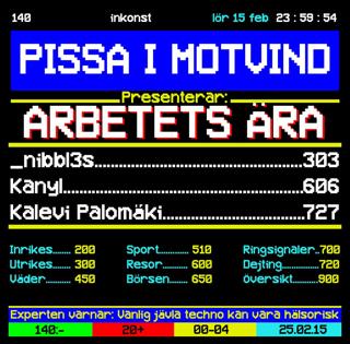 Pissa I Motvind Pres: Arbetets Ära