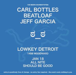 Low Key Presents Carl Bottles, Beatloaf And Jeff Garcia