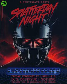 Splatterday Night: A Synthwave/Darksynth Party