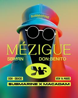 Submarine X Macadam With Mézigue, Don:Benito, Sbmrn Crew