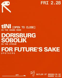 Tini / Dorisburg + Sobolik / For Future'S Sake