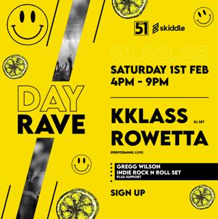 Day Rave With Kklass, Rowetta (Live) & Greg Wilson Indie Set