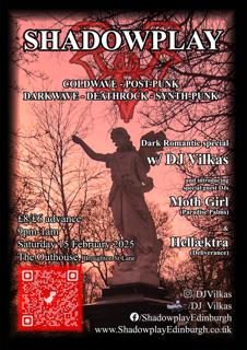 Shadowplay February 2025 - Dark Romantic Special W/Djs Vilkas/Moth Girl/Hellaektra