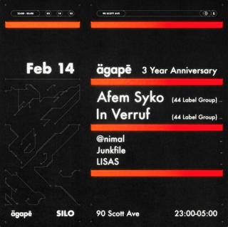 Agapē 3 Year Anniversary Feat. Afem Syko / In Verruf