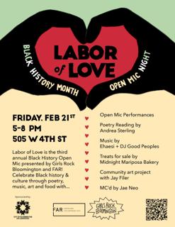 Labor Of Love Black History Month Open Mic