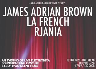 This Is Now On Thursday 20Th! James Adrian Brown, La French And Rjania