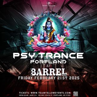 Team Yellow: Psytrance Portland At Barrel Room [Former Whiskey Bar]