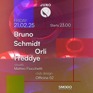 Juno World With Bruno Schmidt, Orli, Freddye