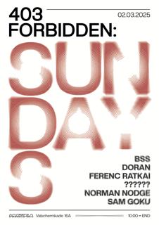 403 Forbidden: Sundays