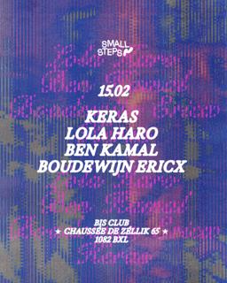 Small Steps With Keras, Boudewijn Ericx, Ben Kamal & Lola Haro