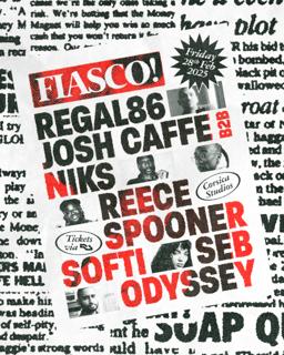 Fiasco! With Regal86, Niks B2B Josh Caffe, Softi, Seb Odyssey & Reece Spooner