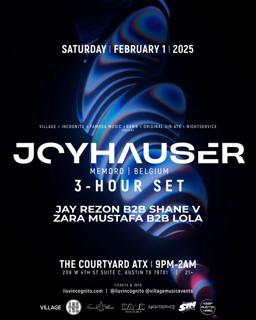 Joyhauser (3-Hour Set) At The Courtyard, Austin