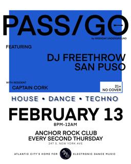 Pass/Go - House & Techno Dancy Party