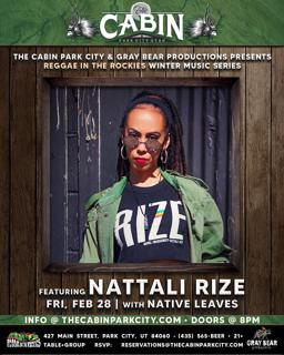 Reggae In The Rockies Winter Music Series Feat. Nattali Rize