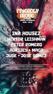 Friendly Move-Ina Housez, Hektor Leishman, Peter Romero, Adrijey, Maca, Juge, Jose Gomez