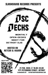 Dsc Decks – Open Decks Night Hosted By Slashsound Records