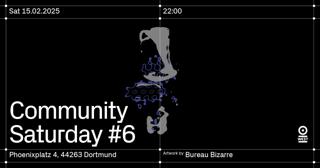 Community Saturday #6 – Free Entry