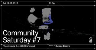 Community Saturday #7 – Free Entry