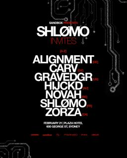 Sandbox Feat. Shlomo (Fr), Alignment (De), Carv (De), Novah (Be), Gravedgr (Usa), Hijckd + More