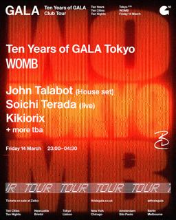 Ten Years Of Gala Tokyo: John Talabot, Soichi Terada + More