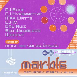 12 Hour Party - Season Opener! Dj Bone, Dj Hyperactive, Max Watts, Seb Wildblood 