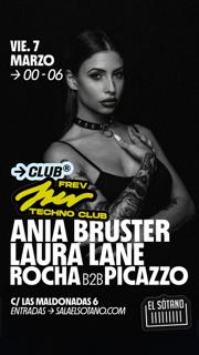 Frev Techno Club: Ania Bruster, Laura Lane, Rocha B2B Picazzo