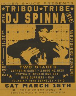 Inner Sauce Presents Tribqu Tribe With Dj Spinna (Nyc)