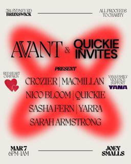 Avant X Quickie Invites - Domestic Violence Fundraiser