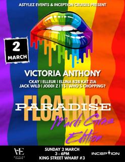 Floating Paradise - Mardi Gras Edition Boat Party Feat. Dj Victoria Anthony