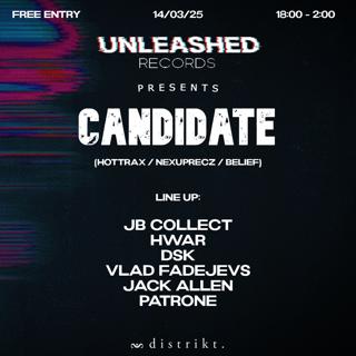 Unleashed Records Presents: Candidate