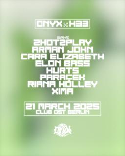 Onyx X H33 W / Paracek, Arman John, Cara Elizabeth, 2Hot2Play, Riana Holley, Elon Bass