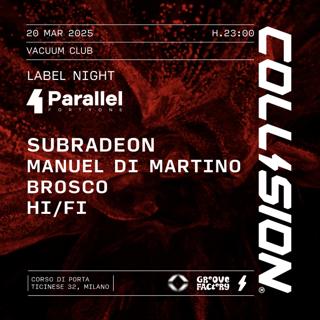 Collision Iii Anniversary- Label Night Parallel 41 With Subradeon