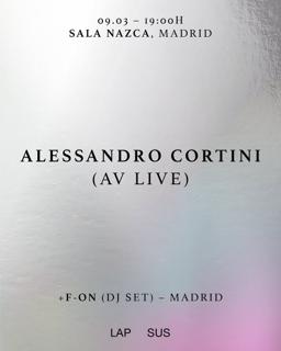 Alessandro Cortini (Av Live) + F-On (Dj)