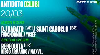 Antidoto Club: Dj Babatr + Saint Caboclo + Fukcnormal