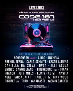 Code 167 In Fabrik With Enrico Sangiuliano, Jeff Mills, Dvs1, Fjaak And Much More