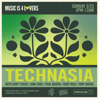 Music Is 4 Lovers Ft Technasia At Fïrehouse - Rsvp For Guest List