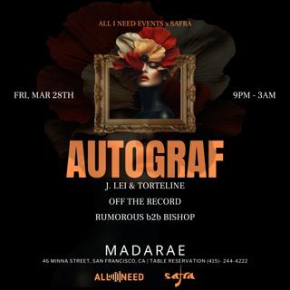 Autograf [Special Afro House Set] At Madarae