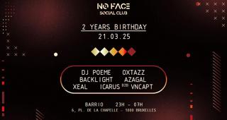 No Face Social Club 2Y Birthday Party