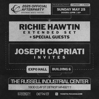Richie Hawtin Presents & Joseph Capriati Invites - Official Movement Afterparties