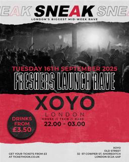 Sneak: Freshers Launch Rave