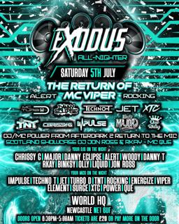 Exodus With Impulse, Jet, Danny Eclipse & More