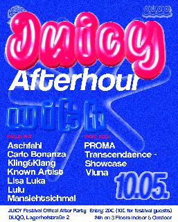 Juicy Festival Aftershow Party