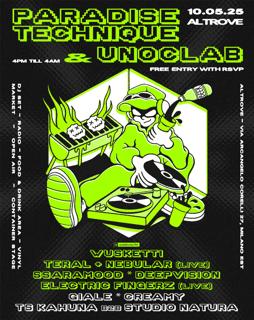 Paradise Technique X Unoclab [Daytime Backyard Open Air + Club Night]